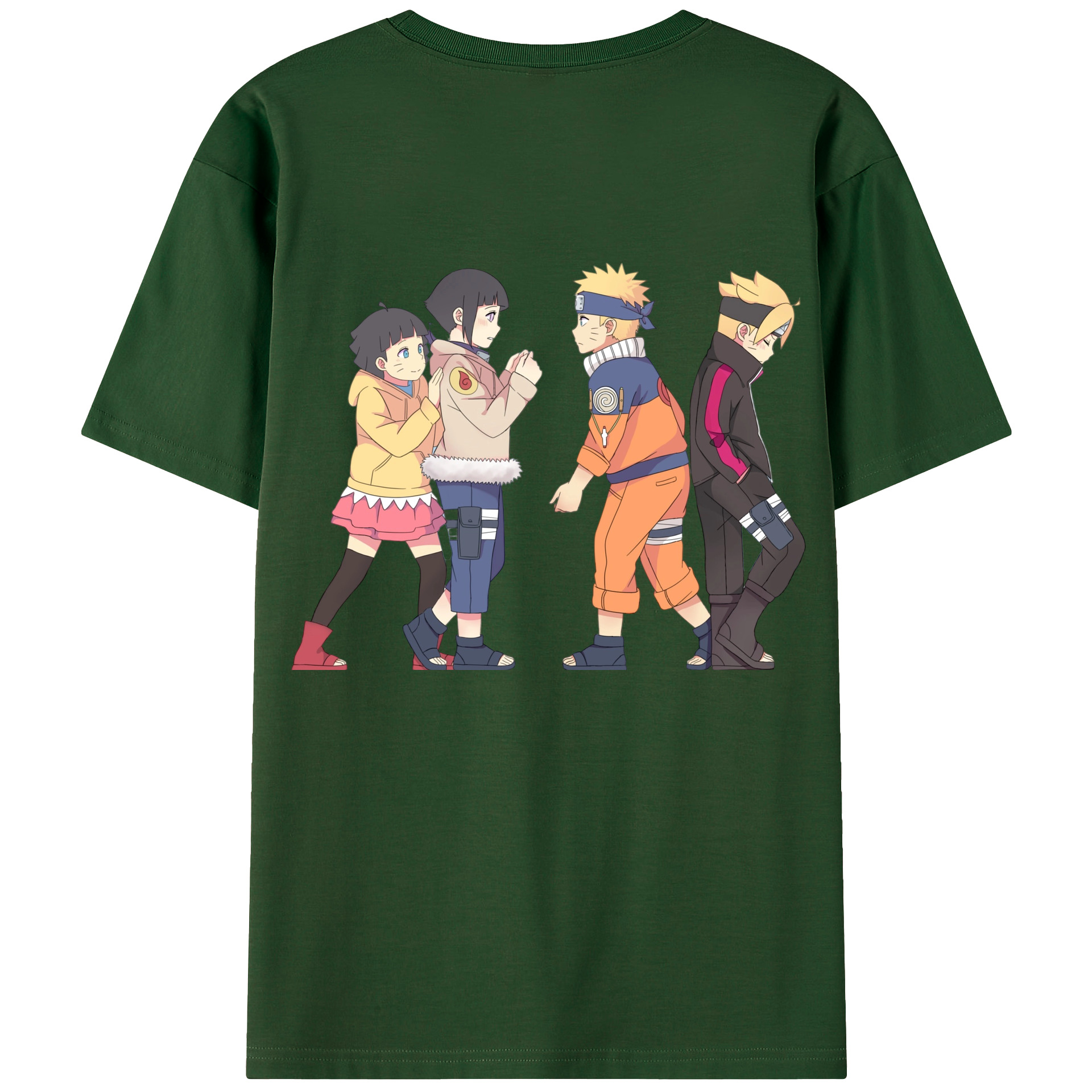 （画像用） NARUTO -ナルト- うずまき ナルト Uzumaki Naruto 綿100％半袖Tシャツ（背面プリント）